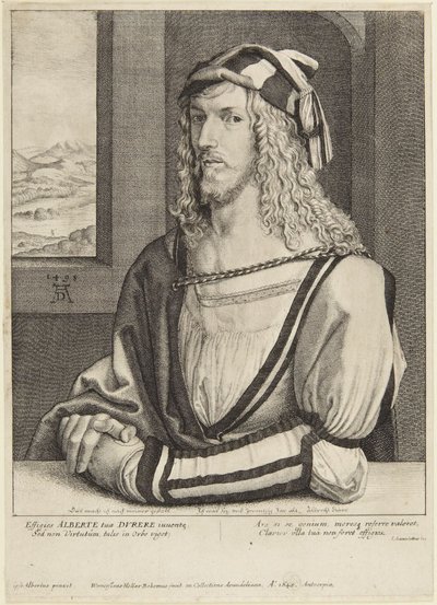 Dürer als junger Mann von Wenceslaus Hollar