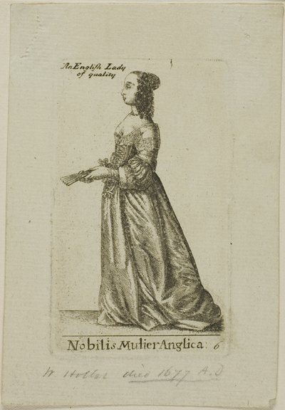 Englische Adelige von Wenceslaus Hollar