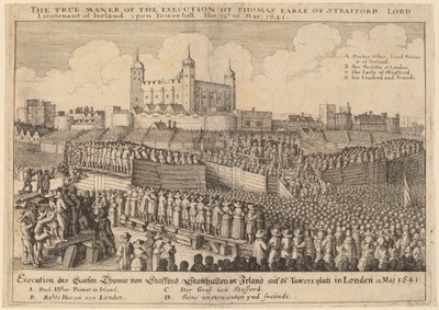 Hinrichtung von Thomas Wentworth von Wenceslaus Hollar