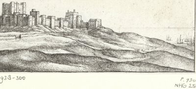 Ansicht von Dover Castle von Wenceslaus Hollar