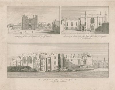 Haus der Hospitaliter des Heiligen Johannes von Jerusalem, Clerkenwell von Wenceslaus Hollar
