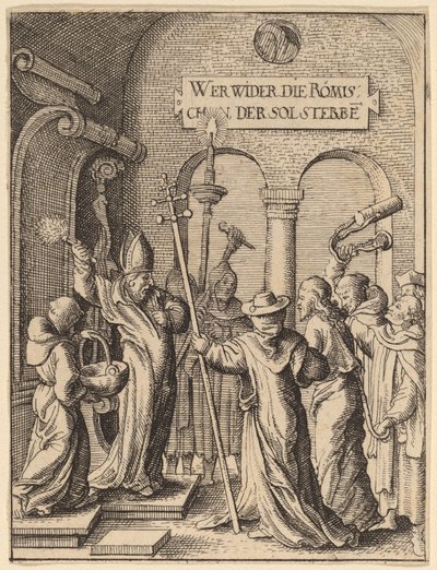 Jesus vor Kaiphas von Wenceslaus Hollar