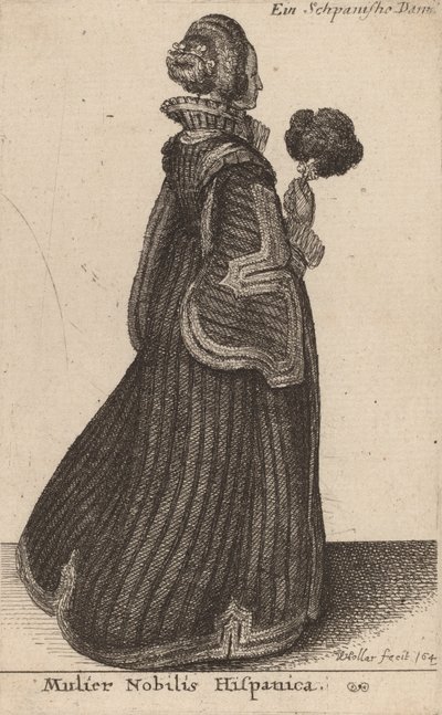 Mulier Nobilis Hispanica von Wenceslaus Hollar
