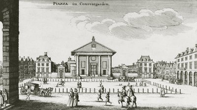 Piazza in Covent Garden, 1640 von Wenceslaus Hollar