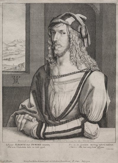 Porträt von Albrecht Dürer im Alter von 26 Jahren von Wenceslaus Hollar