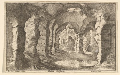 Ruinen des Kolosseums von Wenceslaus Hollar