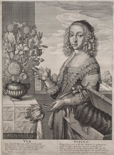Die vier Jahreszeiten: Frühling von Wenceslaus Hollar