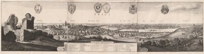 Die große Ansicht von Prag von Wenceslaus Hollar