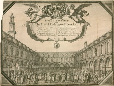 Die Royal Exchange, London von Wenceslaus Hollar