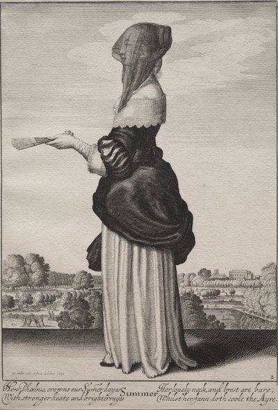 Die Jahreszeiten: Sommer von Wenceslaus Hollar