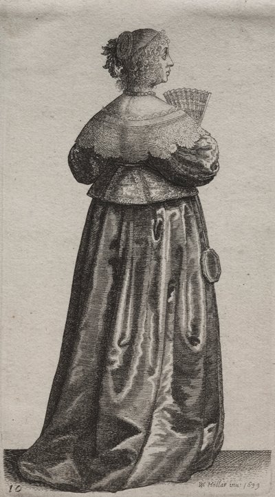 Die verschiedenen Gewohnheiten englischer Frauen, von der Adelsklasse bis zu den Landfrauen..., 1639 von Wenceslaus Hollar