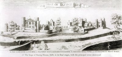 Die Belagerung von Basing House, 1645 von Wenceslaus Hollar