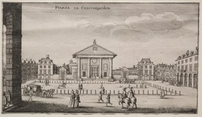 Ansichten von London: Der Platz in Covent Garden von Wenceslaus Hollar