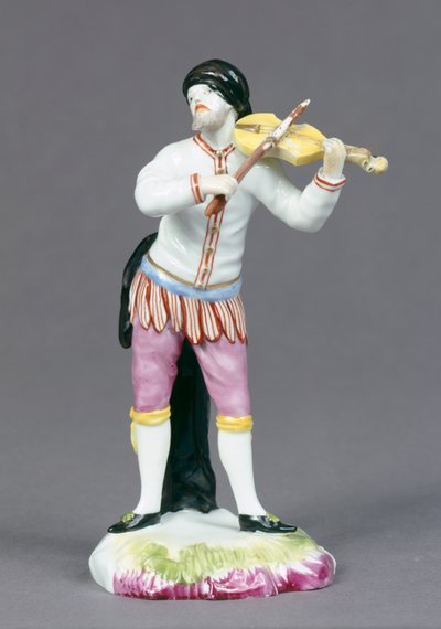 Harlekin spielt die Geige, aus der Gruppe 