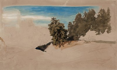 Landschaft, unvollendet von Werner Holmberg