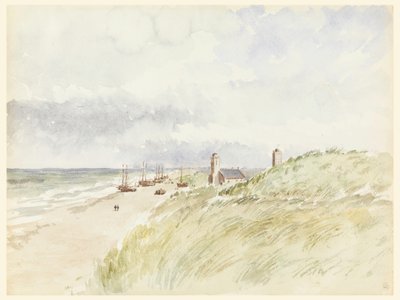 Die Küste bei Kativigh, Holland, 21. August 1887 von Whitney Warren Jr.