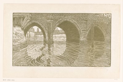 Brücke in Mechelen von Wijnand Otto Jan Nieuwenkamp (signed by artist)