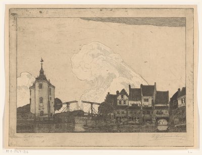 Hafen in Enkhuizen von Wijnand Otto Jan Nieuwenkamp (signed by artist)