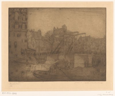 Montelbaanstoren, Amsterdam von Wijnand Otto Jan Nieuwenkamp (signed by artist)
