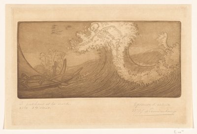 Fischer auf See und der Tod von Wijnand Otto Jan Nieuwenkamp (signed by artist)