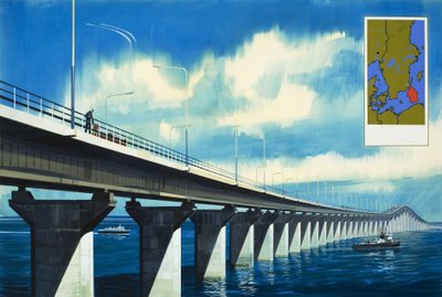 Brücke über den Kalmar-Sund von Wilf (20th century) Hardy
