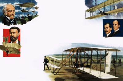 Montage von Flugpionieren von Wilf (20th century) Hardy