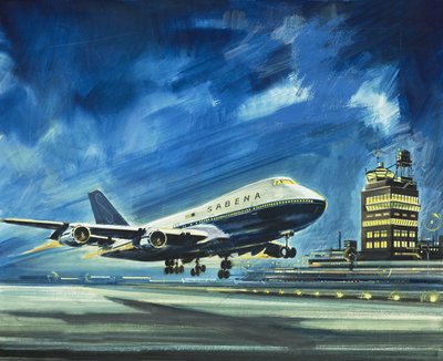 Sabena. Passagierflugzeug von Wilf (20th century) Hardy