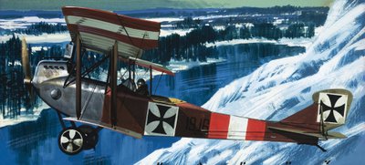 Die Lohner B1, in der Oberleutnant Taussig Post von Przemyal flog von Wilf (20th century) Hardy