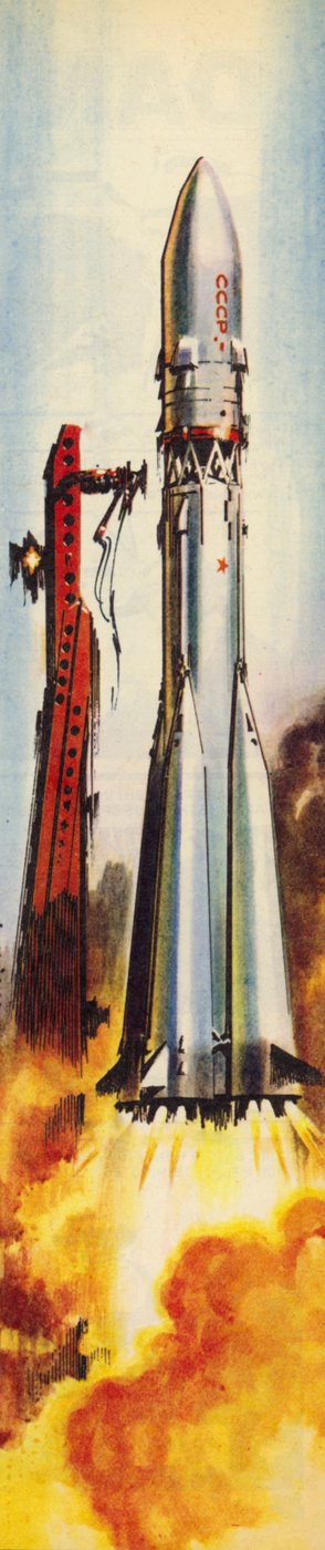Wostok 6 beim Start von Wilf (20th century) Hardy