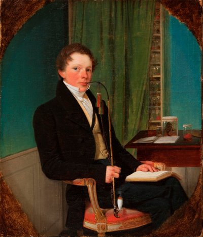 Porträt des Anatomen Henrik Carl Bang Bendz. Der Bruder des Künstlers. von Wilhelm Bendz