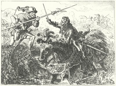 Tod von Karl dem Kühnen, Herzog von Burgund, in der Schlacht bei Nancy von Wilhelm Camphausen