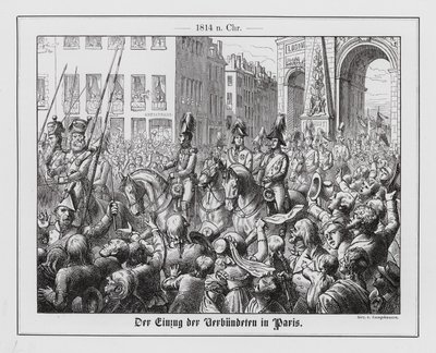 Einzug der Alliierten in Paris von Wilhelm Camphausen