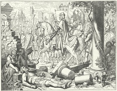 Friedrich Barbarossa betritt Mailand von Wilhelm Camphausen