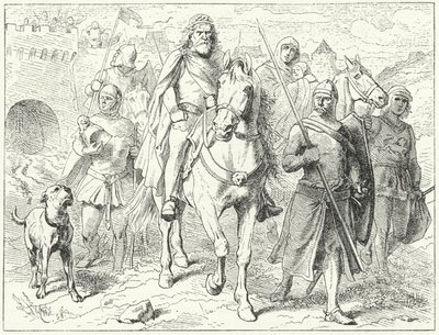Heinrich der Löwe, Herzog von Sachsen, vor Bardowiek von Wilhelm Camphausen