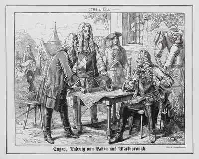 Prinz Eugen von Savoyen, Ludwig von Baden und der Herzog von Marlborough von Wilhelm Camphausen