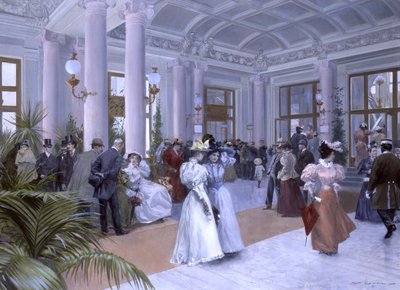 Das Vestibül des Kaiserbads von Wilhelm Gause