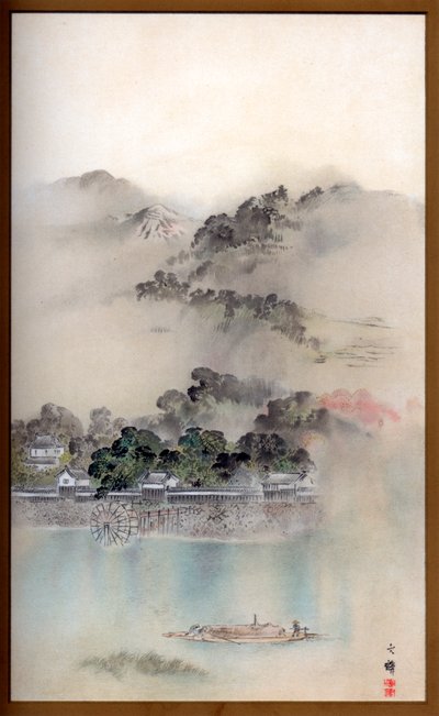 Ein Frühlingsmorgen am Fluss Yodo, um 1870-1886 von Wilhelm Greve