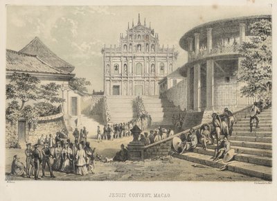 Jesuitenkloster, Macao, 1855 von Wilhelm Joseph Heine