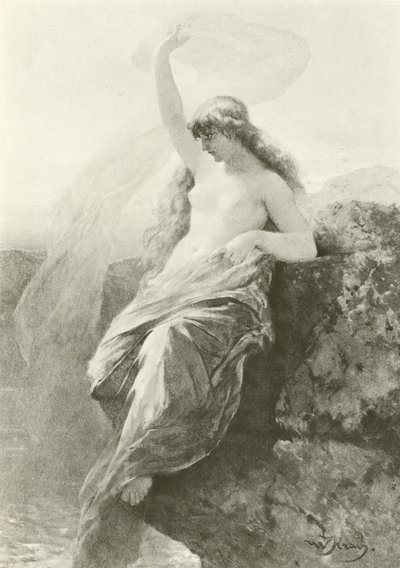 Die Lorelei (Gravur) von Wilhelm Kray