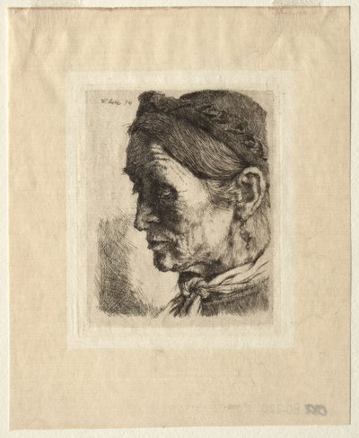Kopf einer Bäuerin, 1874 von Wilhelm Maria Hubertus Leibl