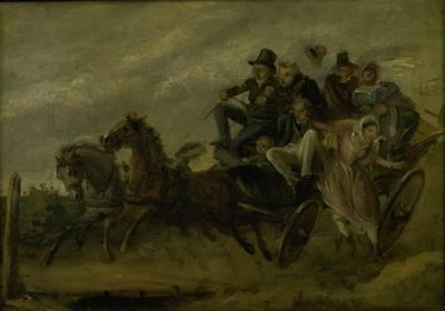 Episode aus Ludvig Holberg: Die Reise zur wundersamen Quelle von Wilhelm Marstrand