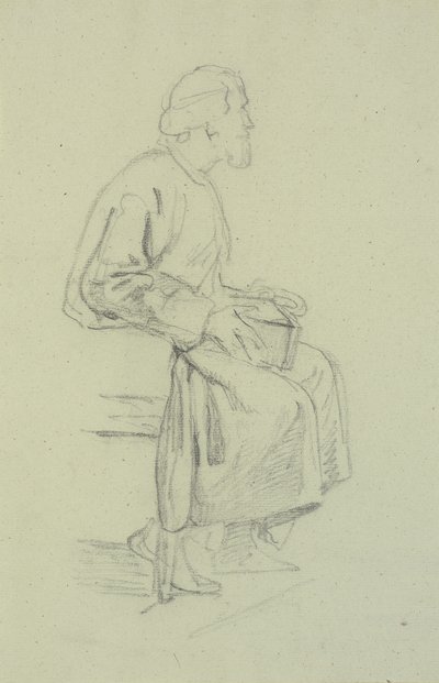 Figurenstudien. Sitzender alter Mann von Wilhelm Marstrand