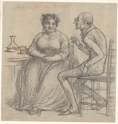 "Heiratsantrag an eine Witwe" von Wilhelm Marstrand