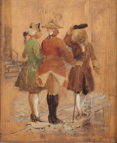 Holberg weicht Jacob von Thyboe und Jean de France aus von Wilhelm Marstrand
