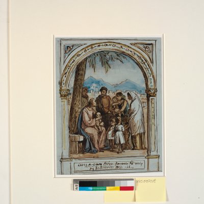 Lasset die kleinen Kinder zu mir kommen und hindert sie nicht von Wilhelm Marstrand