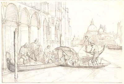 Landung am Canale Grande in Venedig von Wilhelm Marstrand