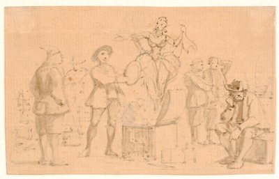 Peder Paars 1. Buch 2. Gesang. Venus steigt aus der Kiste von Wilhelm Marstrand
