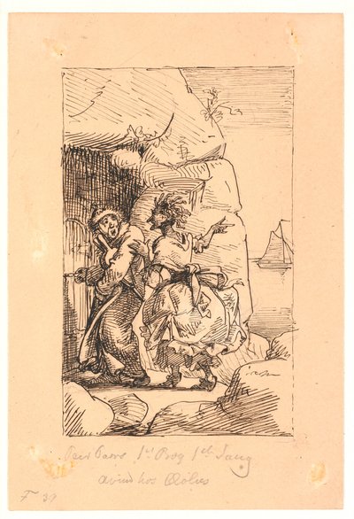 Per Paars 1. Buch 1. Gesang. Neid bei Äolus von Wilhelm Marstrand