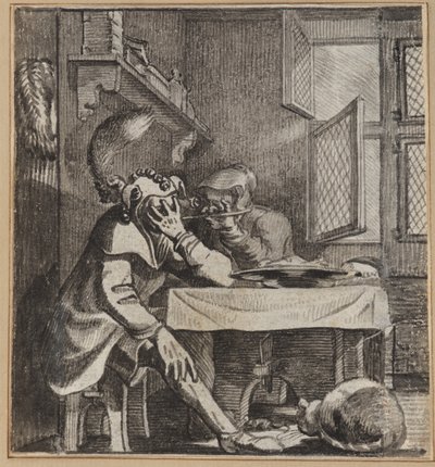 Der Narr, der durch die Finger seiner Frau schaut von Wilhelm Stettler