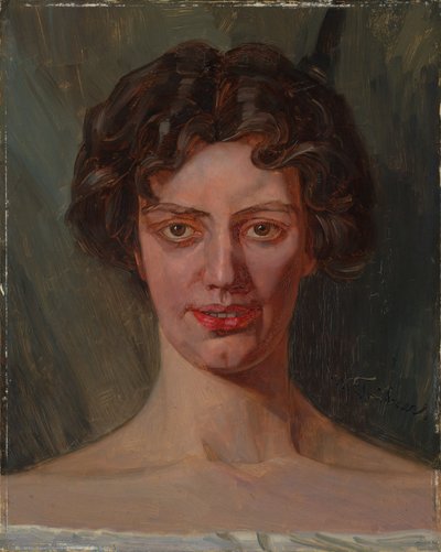 Porträt Bertha Reiff von Wilhelm Trübner